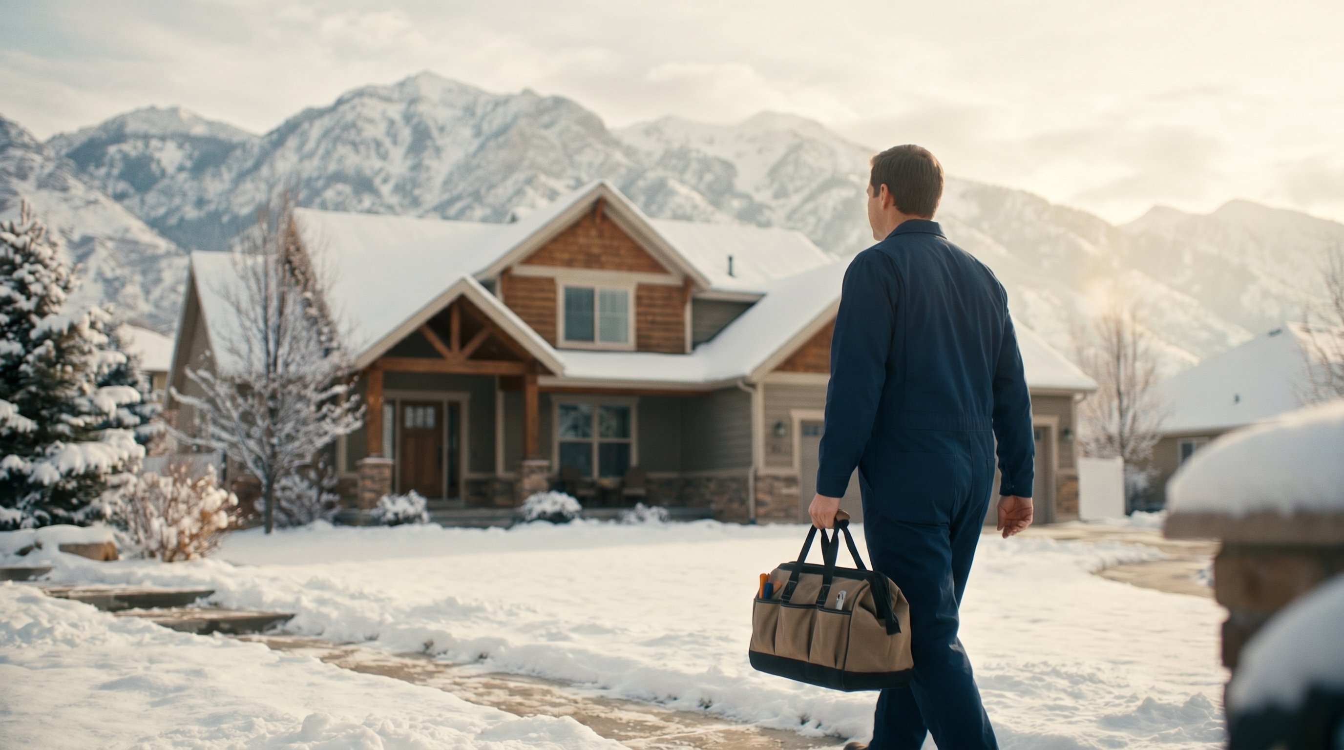 A Home Performance Pros technician serving a home near Midvale, Salt Lake County, Utah