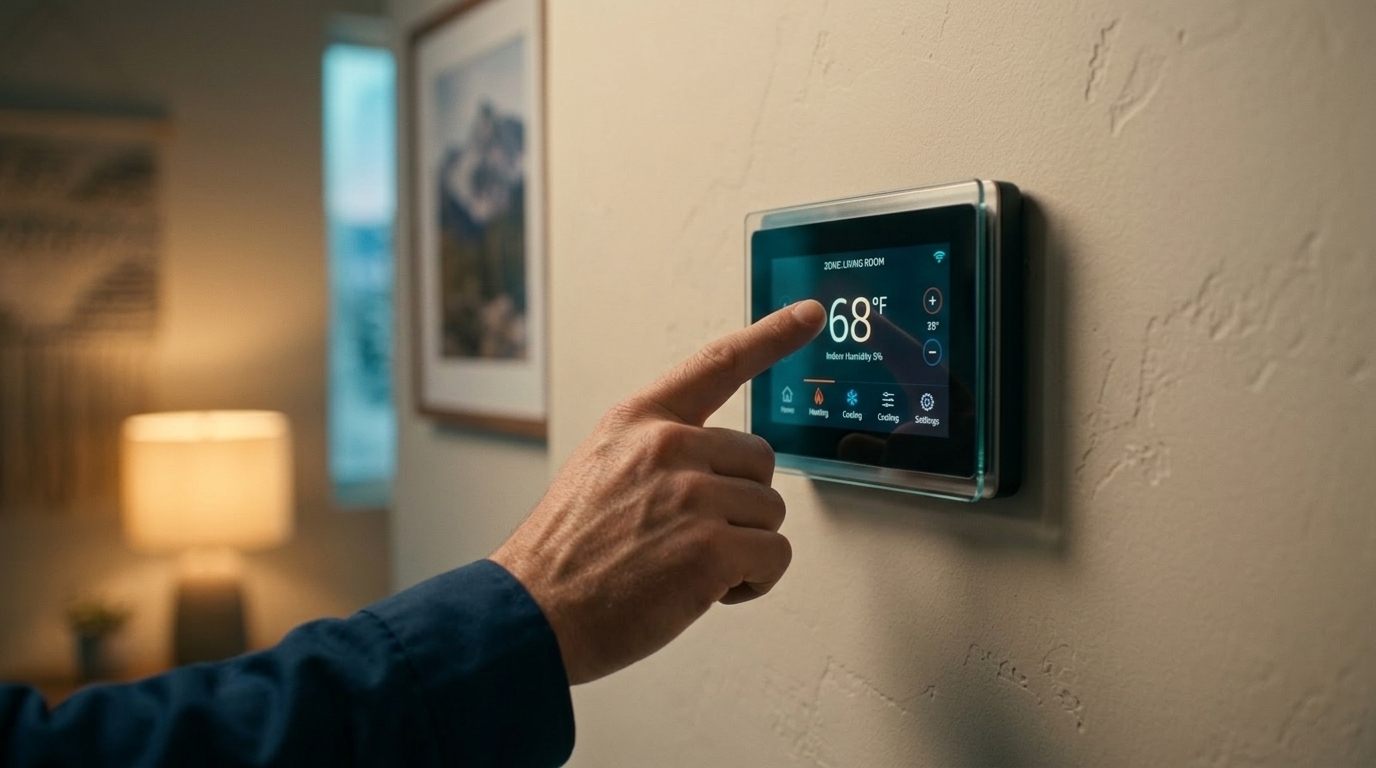 Home Performance Pros smart thermostats service in a Utah home